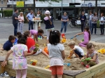 Ferien-Sandkasten Gebuddelt wird dieses Jahr auch auf dem Concordienplatz